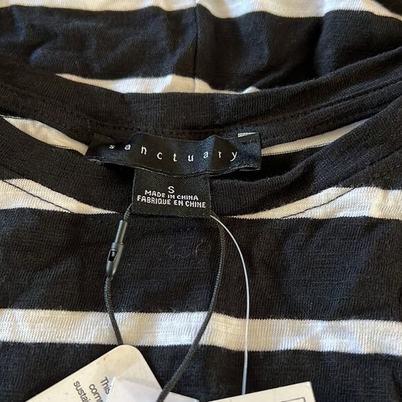 Sanctuary Striped Drawstring Mini Dress NEW Size Small - Picture 5 of 6